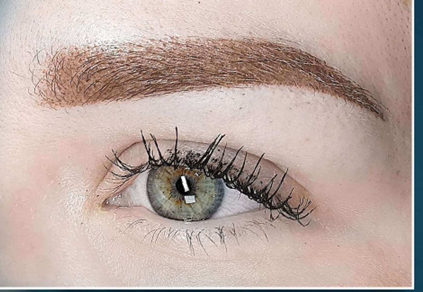 Powder brow detail