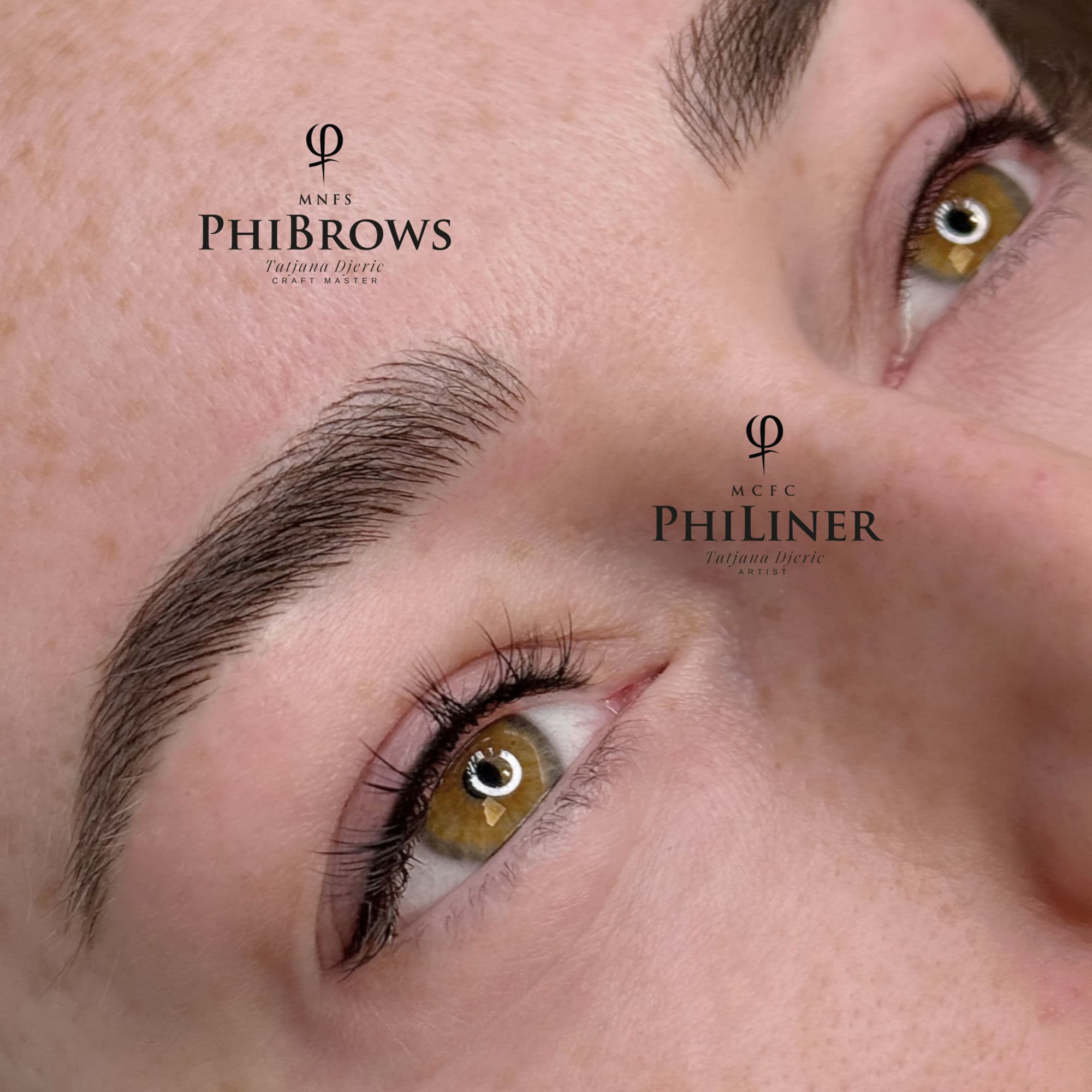 Brows and permanent eyeliner, combined result — Tatjana Deric, Oslo