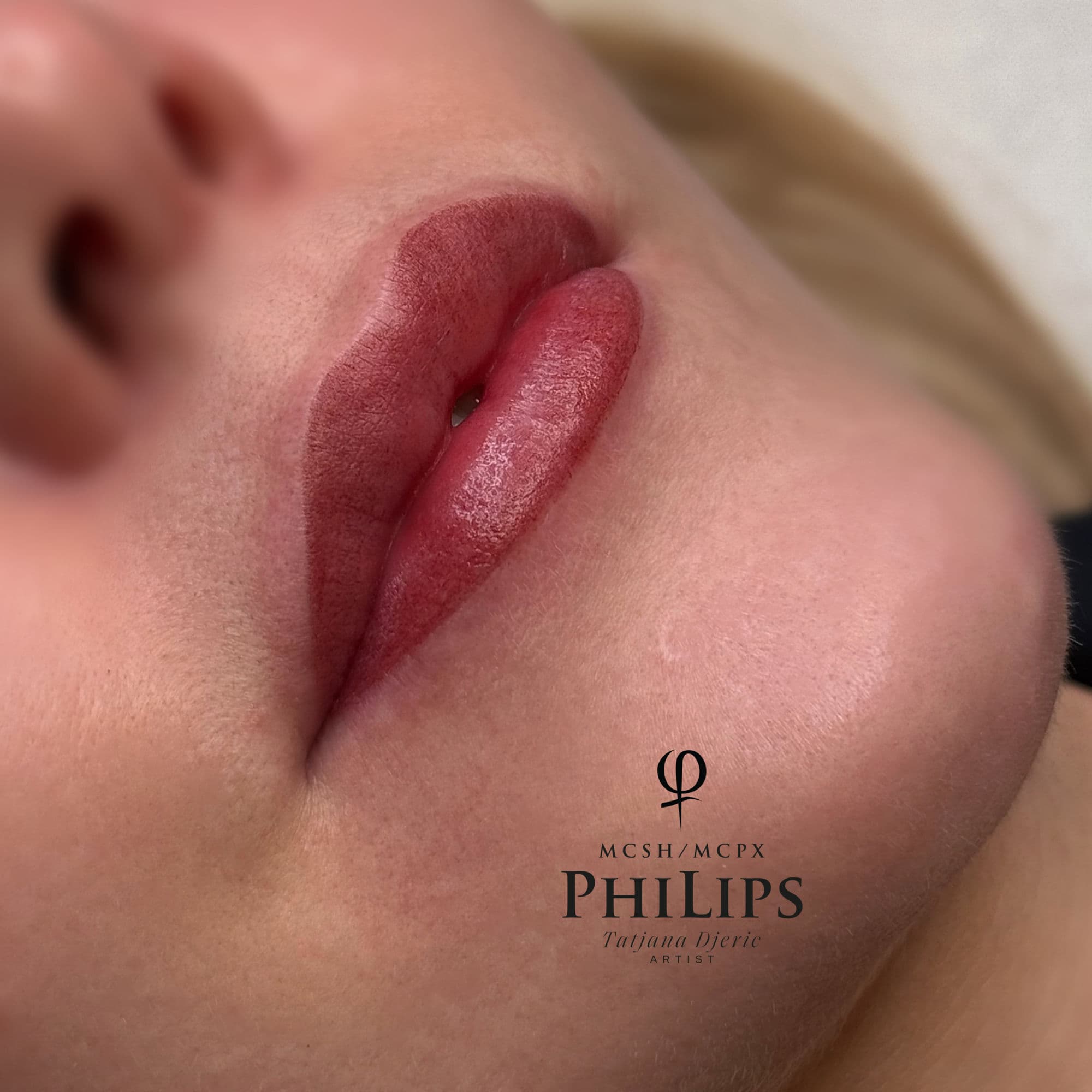 Lip blush close-up result — PhiLips by Tatjana Deric, Oslo